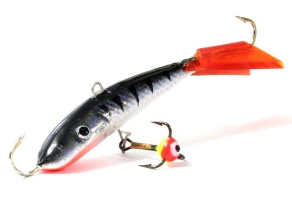 Балансир рыболовный для зимней рыбалки Lucky John Fin 60мм+тройник 71413-12HRT