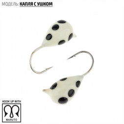 Мормышка вольфрамовая Spider Капля с ушком краш. MW-SP-1130-116P фосф.