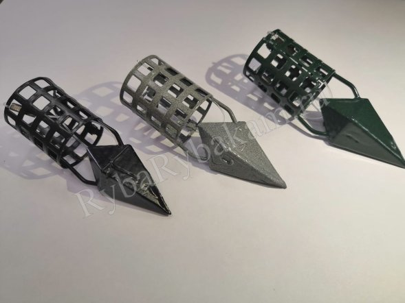 Кормушка Vikfish сербская пуля D30, 90 гр. леска, ил