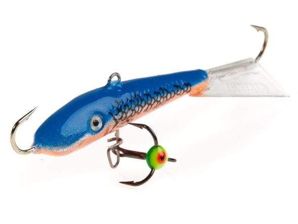 Балансир рыболовный для зимней рыбалки Lucky John Fin 70мм+тройник 71513-45H