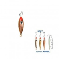 Блесна Пирс "Дивенская" 1К зимняя со светонакопителем и глазком 1,5г медь