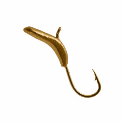 Мормышка вольфрамовая Lumicom Комар Ф4 золото, цена за 1 шт.