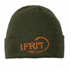 Шапка Elemental с отворотом RAN 100% акрил Хаки меланж, 57-60