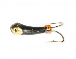 Мормышка вольфрамовая Condor Коза-уралка, перевертыш, с коронкой, 1,5 мм, золото 15 шт