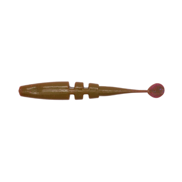 Мягкая приманка Brown Perch Fish Kayuker Фиолетовый LOH коричневая шуба UV 50мм 0,7гр цв. 014шт
