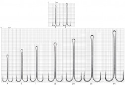Крючок-двойник Lucky John Predator H122-008 6шт